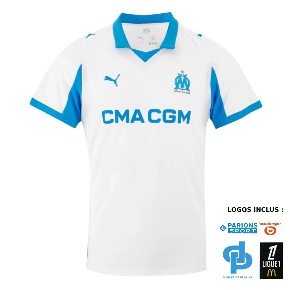 Maillot domicile OM 2025/26